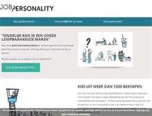 Tablet Screenshot of jobpersonality.com